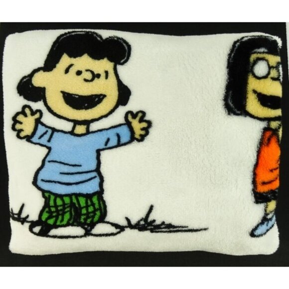Peanuts Fleece Blanket Remind 40x25 Charlie Brown Lucy - Picture 3 of 7